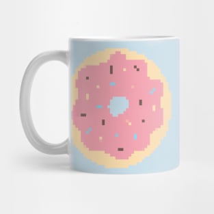 Strawberry Donut Pixel Art Mug